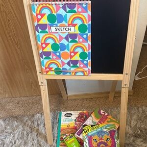 Colorful Sketchbook with Geometric Patterns